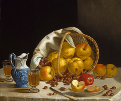 Still Life with Apples and Chestnuts by John F Francis