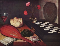 Still-life with Checker by Lubin Baugin