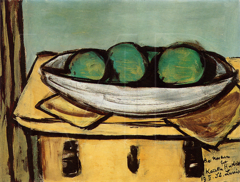 Still Life with Large Green Fruit by Max Beckmann