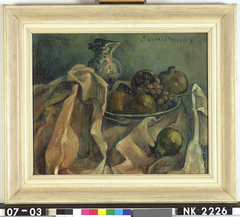 Stilleven met fruit en kan by Émile Bernard