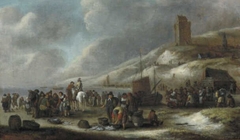 Strand with Fishermen by Nicolaes Molenaer