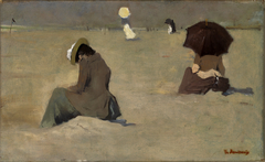 Strandgezicht bij Scheveningen. by Floris Arntzenius