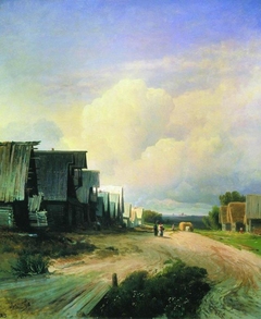 Street in a Village by Fyodor Vasilyev