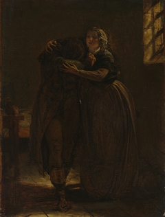 Study for "Come Rest in this Bosom my own Stricken Dear" by Augustus Egg