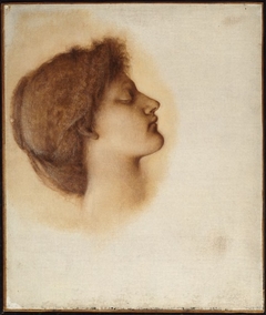 Study for "The Sleeping Beauty": Head of a Maiden by Edward Burne-Jones