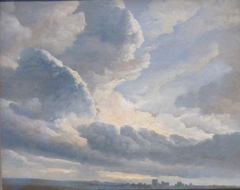 Study of Clouds with a Sunset near Rome by Simon Denis