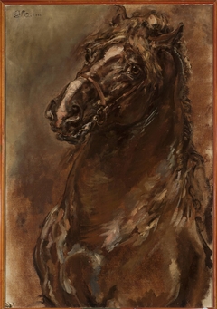 Study of horse’s head for “The Maid of Orléans” by Jan Matejko