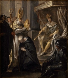 Suger is made abbot of Saint-Denis by Justus van Egmont