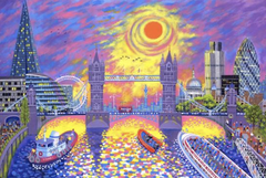 Sunset: Pool of London by David Newton