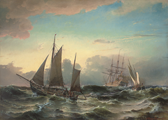 Swedish ship of the line 'Stockholm' by Carl Frederik Sørensen