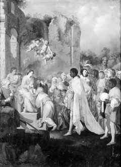 The Adoration of the Kings by Cornelius van Poelenburgh