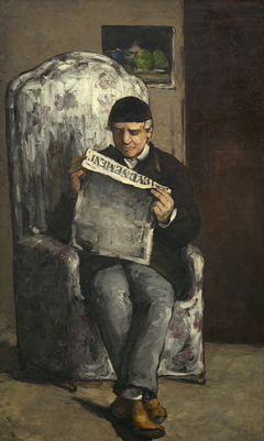 The Artist's Father, Reading "L'Événement" by Paul Cézanne