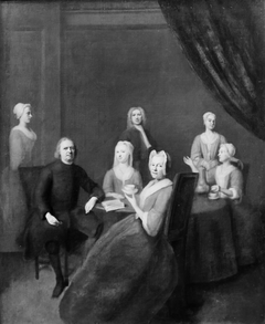 The Artist's Parents-in-Law and some of their Children by Balthasar Denner