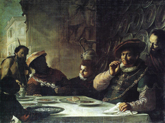 The Banquet of the Rich Glutton by Mattia Preti