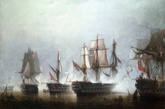 The Battle of Trafalgar, 21 October 1805 by Richard Henry Nibbs