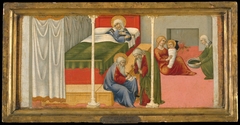 The Birth and Naming of Saint John the Baptist by Sano di Pietro