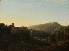 The Bridge at La Cava, Kingdom of Naples by Jean-Joseph-Xavier Bidauld