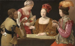 The Cheat with the Ace of Clubs by Georges de La Tour