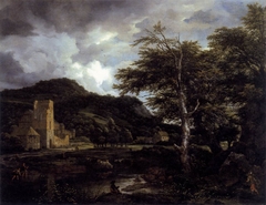 The Cloister by Jacob van Ruisdael