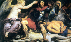 The Crowning of the Virtuous Hero by Peter Paul Rubens