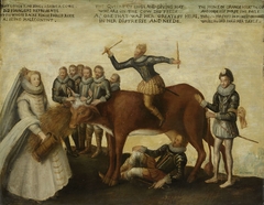 The Dairy Cow: The Dutch Provinces, Revolting against the Spanish King Philip II, Are Led by Prince William of Orange, The States General Entreat Queen Elizabeth I for Aid by Anonymous