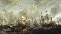 The Four Days' Battle, 1-4 June 1666 by Abraham Storck