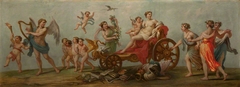 The Four Seasons: Winter -  Aeolus with the Winds by attributed to William Hamilton RA