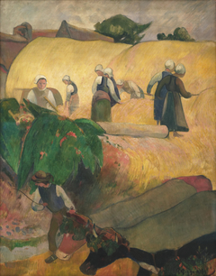 The Haystacks by Paul Gauguin