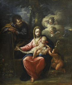 The Holy Family by Panagiotis Doxaras