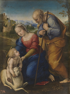 The Holy Family with a Lamb by Raphael