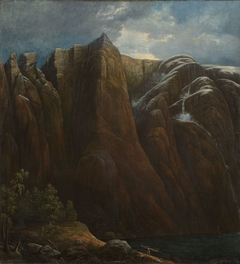 The Mountain Kallali in Lysefjorden by Carl Peter Lehmann