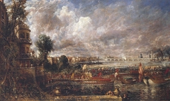 The Opening of Waterloo Bridge (‘Whitehall Stairs, June 18th, 1817’) by John Constable