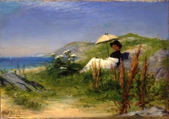 The Parasol by Joseph Farquharson - Joseph Farquharson - ABDAG013730 by Joseph Farquharson