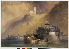 The Phalz Castle on the Rhine by William Callow