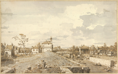 The Porta Portello with the Brenta Canal in Padua by Canaletto