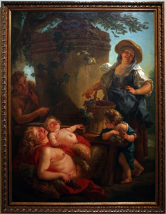 The Satyrs by Charles-Amédée-Philippe van Loo