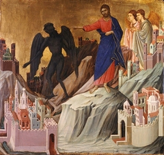 The Temptation of Christ on the Mountain by Duccio di Buoninsegna