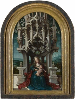 The Virgin and Child Enthroned by Anonymous