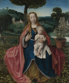 The Virgin and Child in a Landscape by Jan Provoost