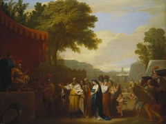 The Wife of Arminius brought captive to Germanicus by Benjamin West