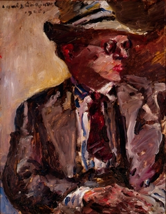 Thomas Corinth with Straw Hat by Lovis Corinth