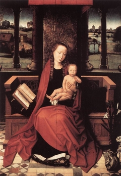 Thronende Madonna mit Kind by Hans Memling