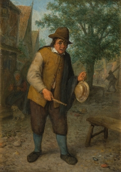 Town Crier with Stick and Gong (Hearing) by Adriaen van Ostade