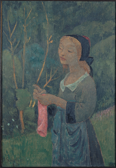 Tricoteuse au bas rose by Paul Sérusier