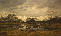 Un jour de mars a la mare aux fées. Fontainebleau 1876 by Alphonse Asselbergs