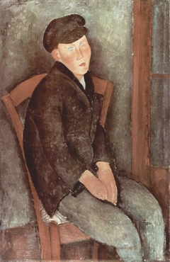 Sitzender Knabe mit Hut by Amedeo Modigliani