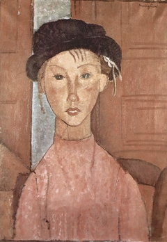 Mädchen mit Hut by Amedeo Modigliani