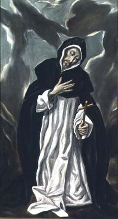 Saint Dominic praying by El Greco