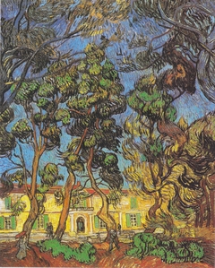 Trees in the garden of the Hospital Saint-Paul by Vincent van Gogh