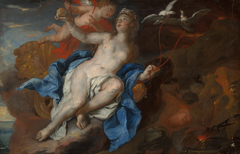 Venus and Cupid at the Forge of Vulcan by Johann Michael Rottmayr